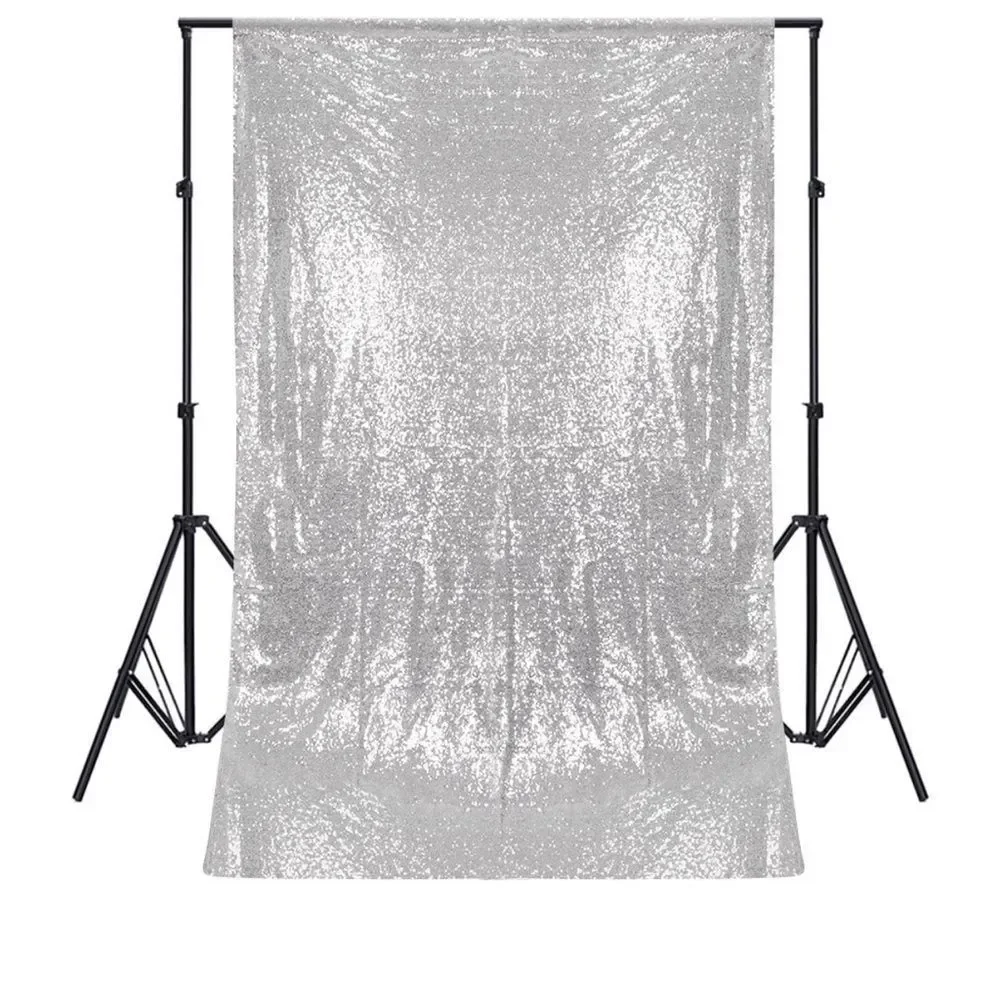 Posh lives Sequin Silver Backdrop Curtain NWT